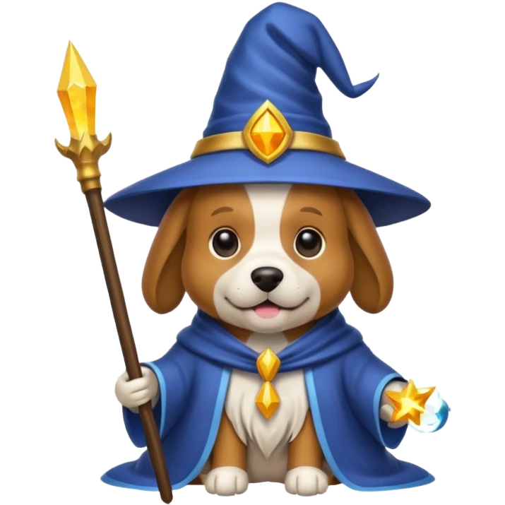 Dog wizard emoji