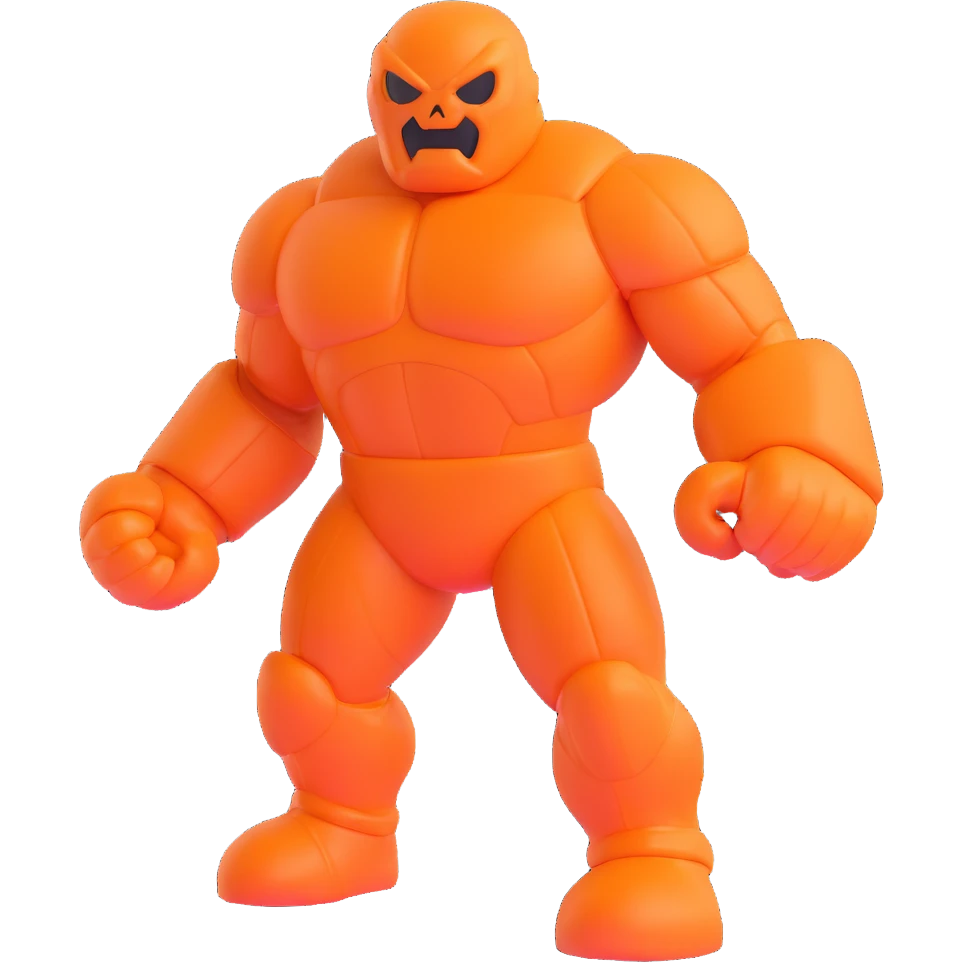 The Thing Marvel character orange rocky superhero emoji