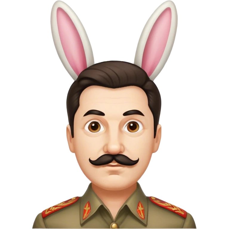 stalin com orelhas de coelhin emoji