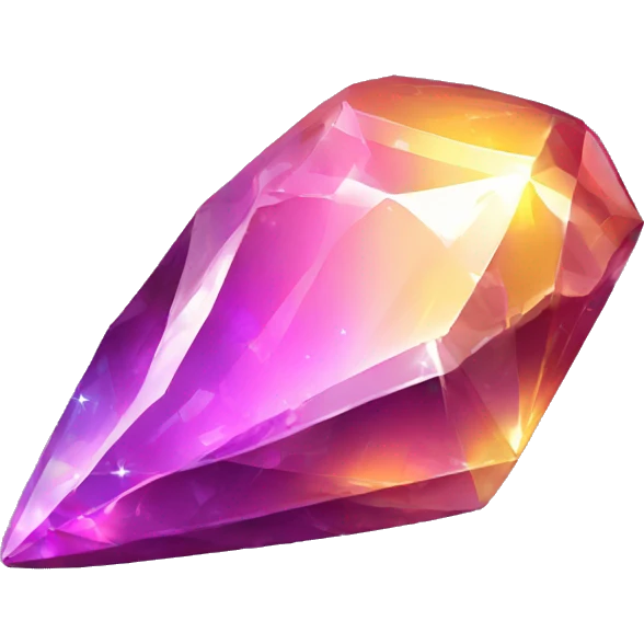 Shiny sparkly colorful crystal gem shard emoji