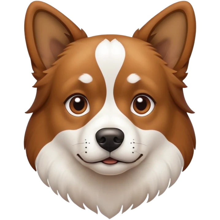 A very judgemental dog emoji
