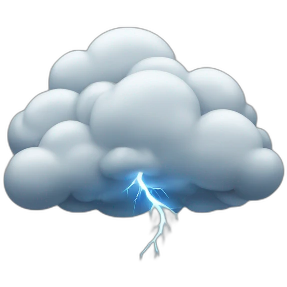 thunder cloud emoji
