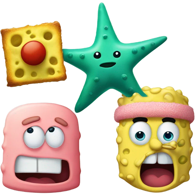 Patrick star and SpongeBob  emoji