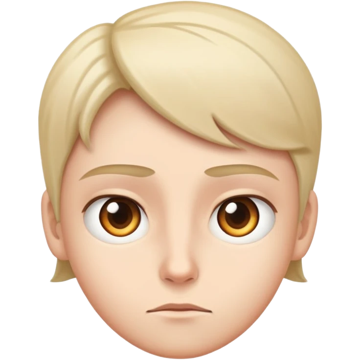Regular emoji staring back at the user. He knows something emoji