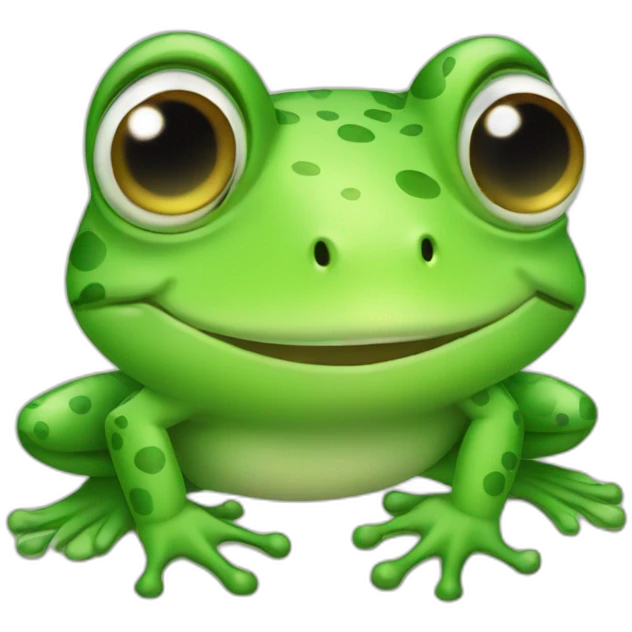 Cute frog emoji