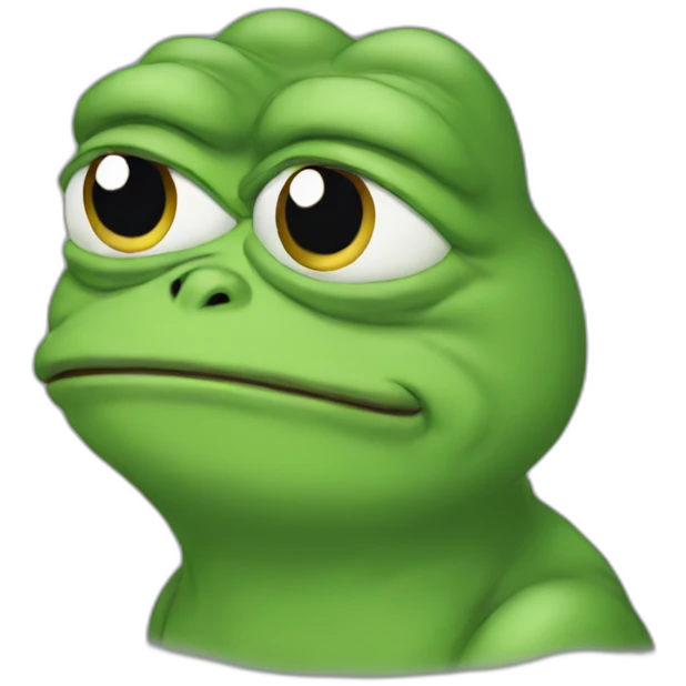 Sad pepe emoji