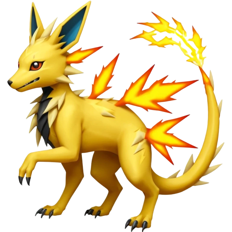 Jolteon-Salandit-Electrike-Zeraora-Fakémon-hybrid-creature (full body)  emoji