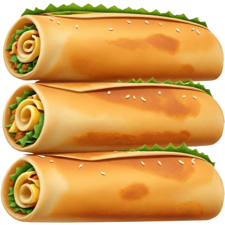 masala dosa in south indian style make it as more realistic emoji