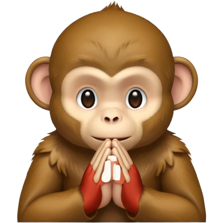 Praying monkey  emoji