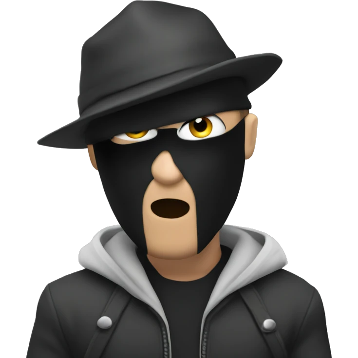 Robber emoji with robux emoji