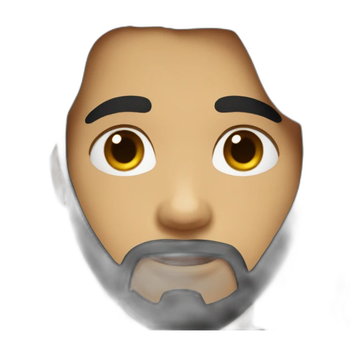 "Boy with black long hair and light beard " emoji
