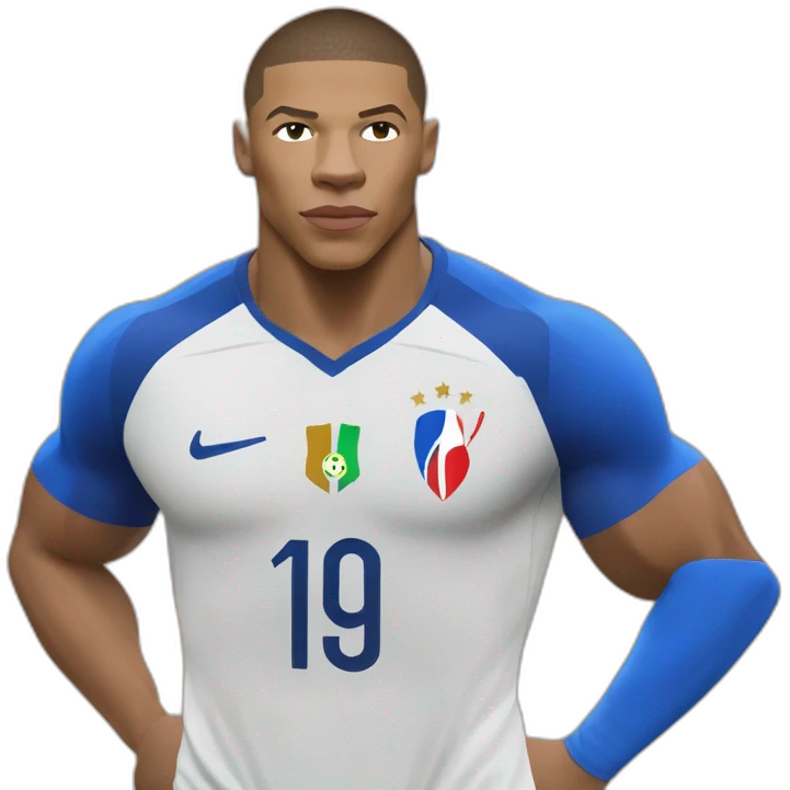 Kylian mbappe, french, world cup, bodybuilder emoji