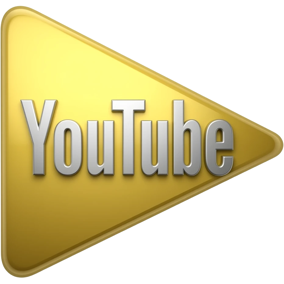 YouTube gold play button emoji