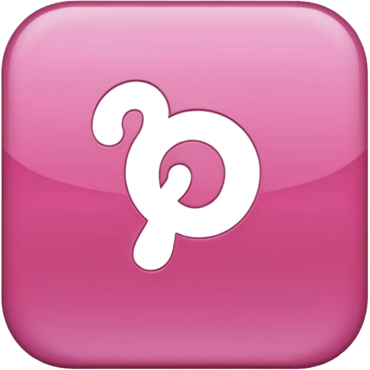 pink pintrest p logo emoji
