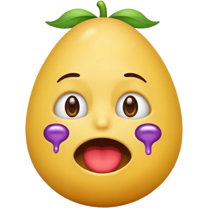 The crying 😭 emoji with the eggplanthh 🍆 emoji under its mouth emoji