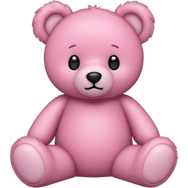 Cœur rose est un ours en peluche emoji