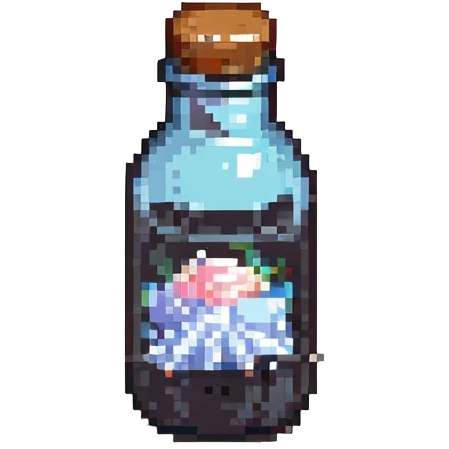 salt bottle, pixel art style emoji