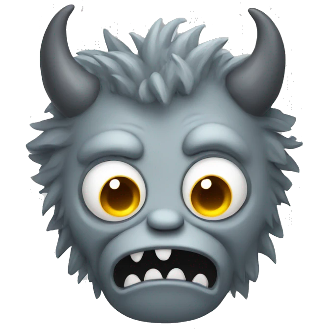 grey monster emoji