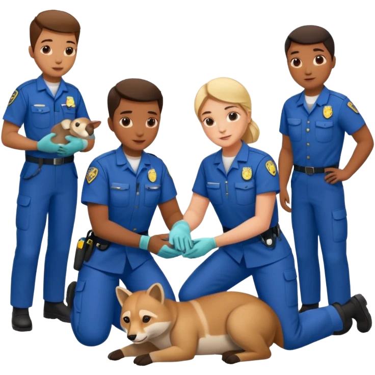 wildlife rescue workers emoji