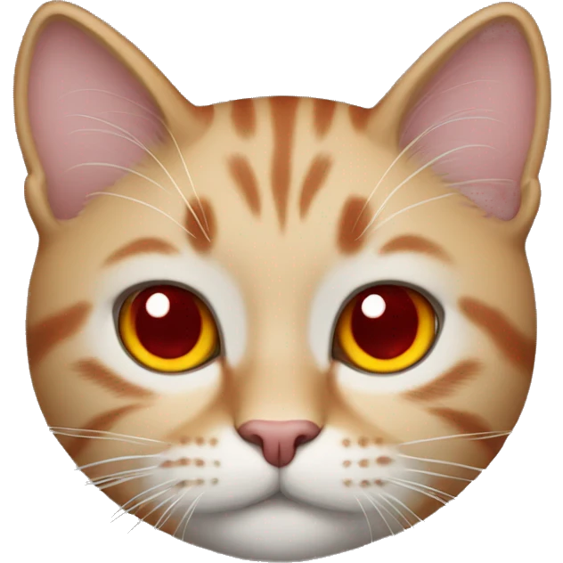 Cat wearing red  emoji
