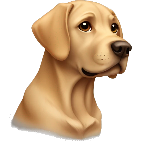 Labrador dog brown emoji