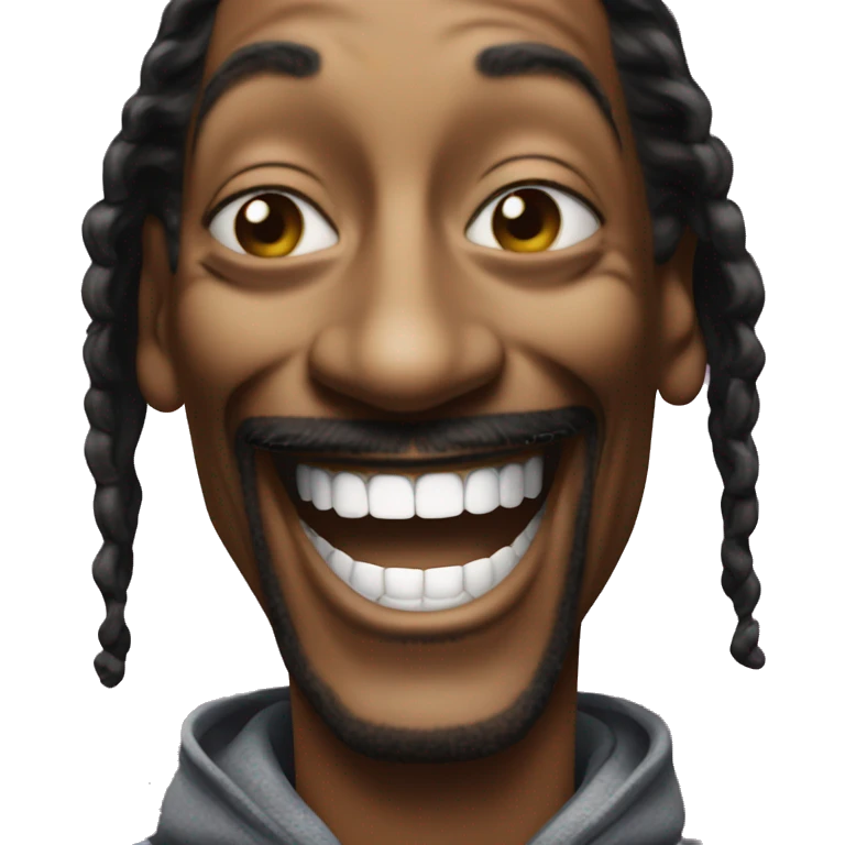 Snoop Dogg laughing emoji