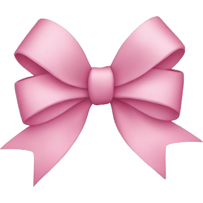 pink thin bow emoji
