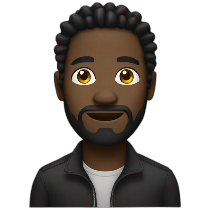 Black dread man emoji