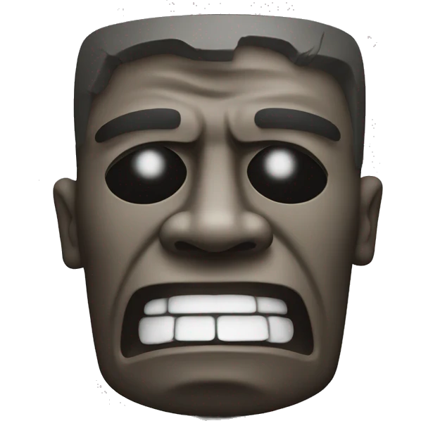 easter island head sneezing due to seasoning  emoji