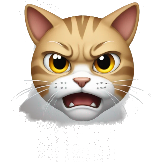 angry cat emoji