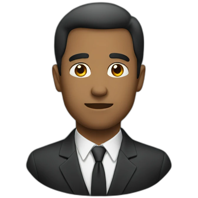man in suit looking sideways emoji