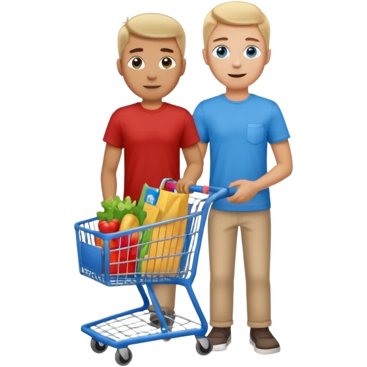 man-with-a-shopping-cart-full-body emoji