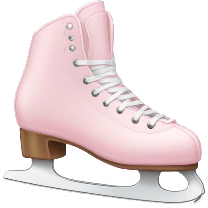 pastel pink ice skates emoji