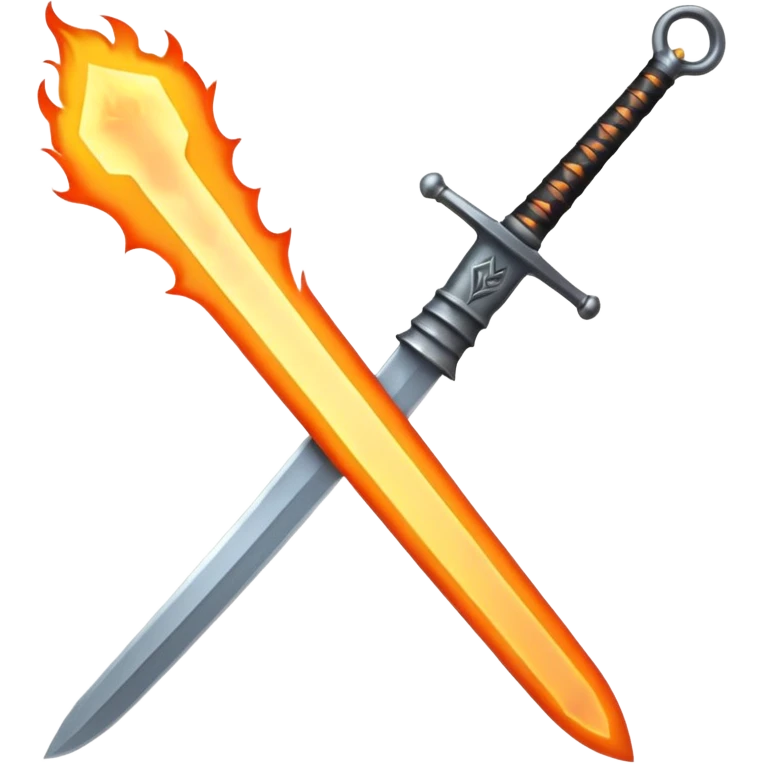sword on fire emoji