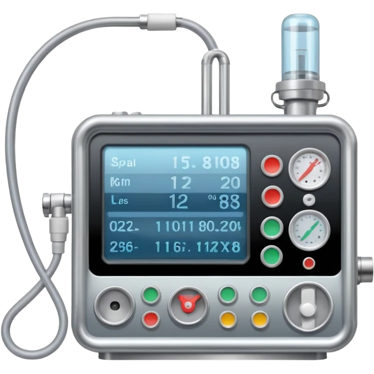 Intensive care hospital ventilator  emoji