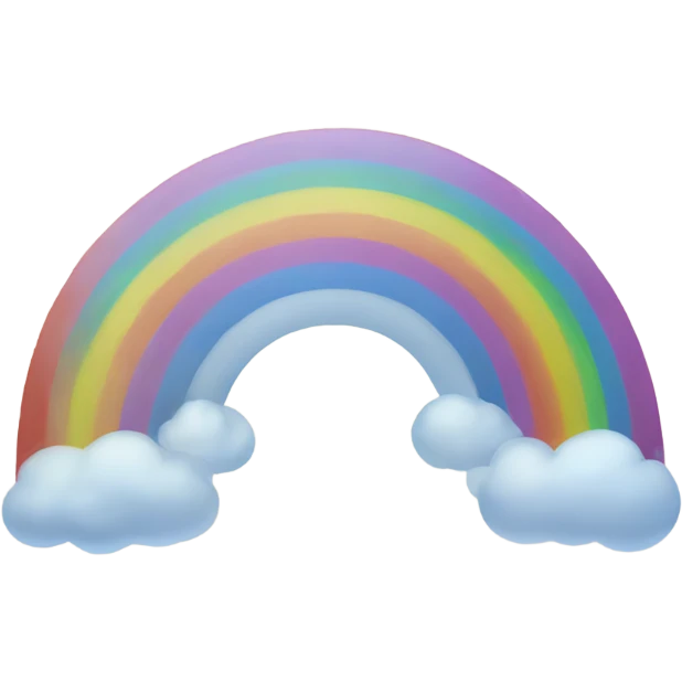 Neutral rainbow emoji
