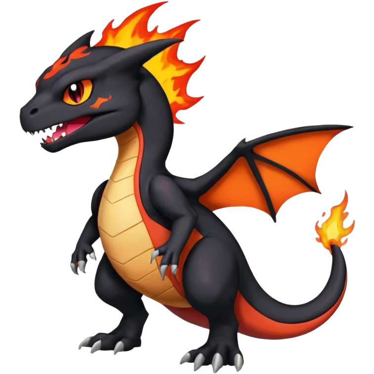 Salandit-Noibat-Litten-Duskull-Charizard-Hybrid (Full body) emoji
