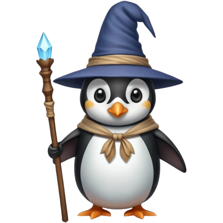 Penguin Wizard emoji