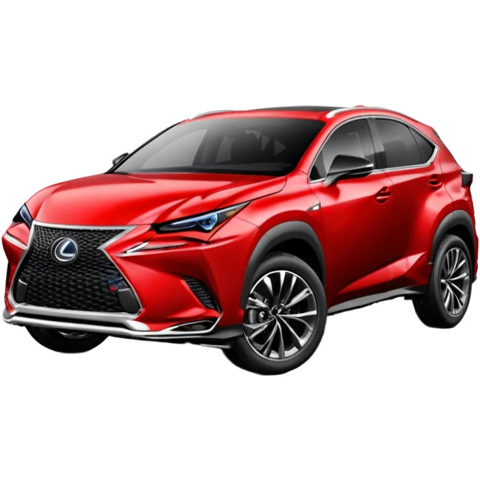 Red 2022 Lexus NX f-sport emoji