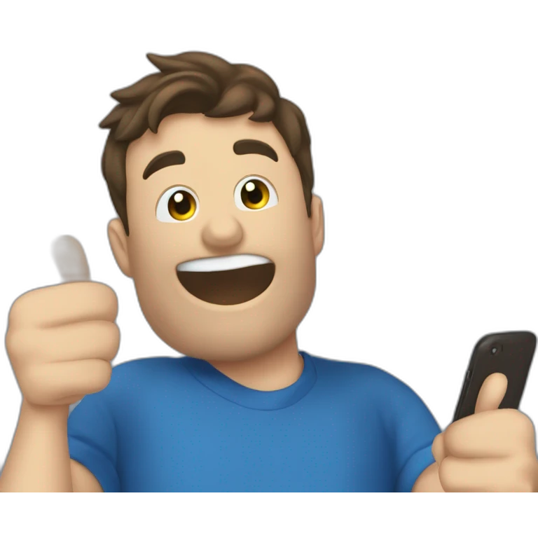 happy boy in blue emoji