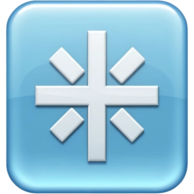 glitter white symbol of hospital emoji