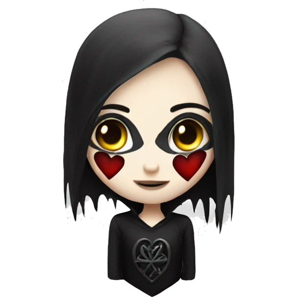 Gothic heart emoji