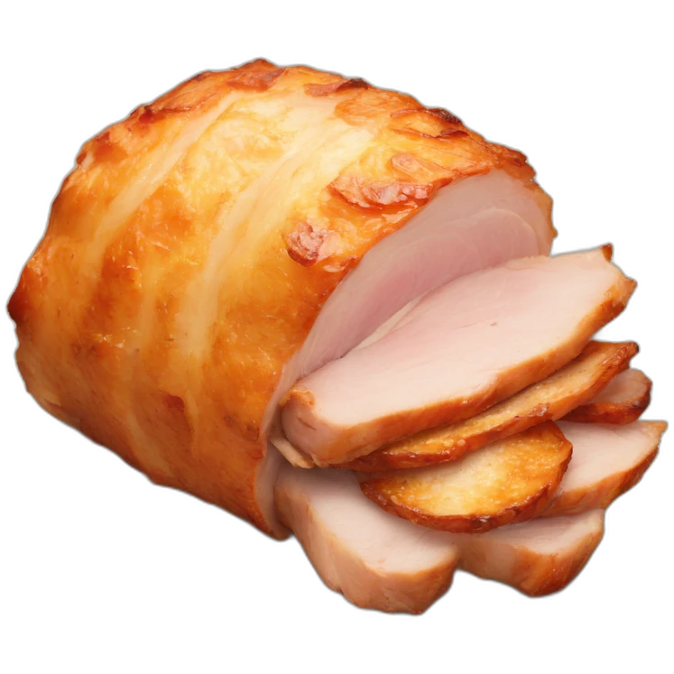 roast pork with joint crackling emoji