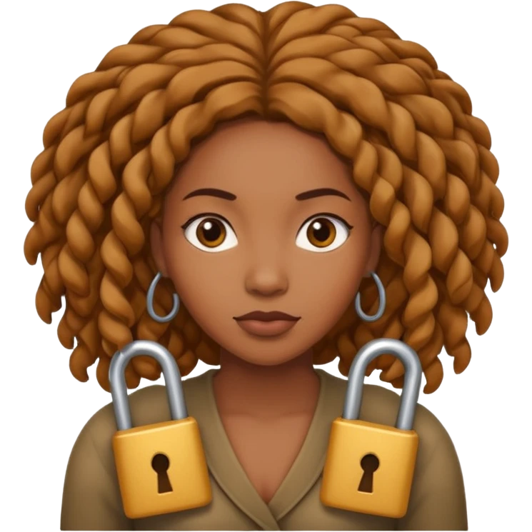black woman with locks shrugging emoji