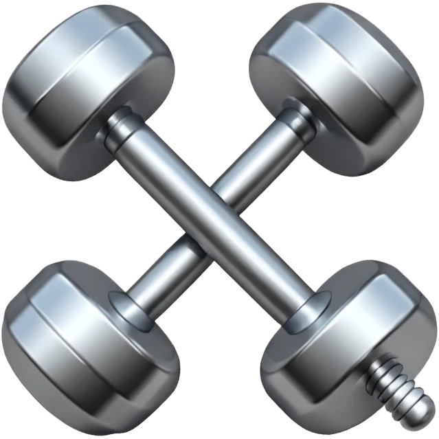dumbbell with a drop symbol emoji