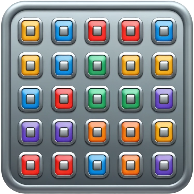 machinery or machine system with many buttons emoji