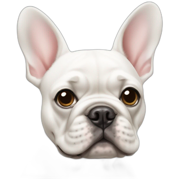 white french bulldog emoji