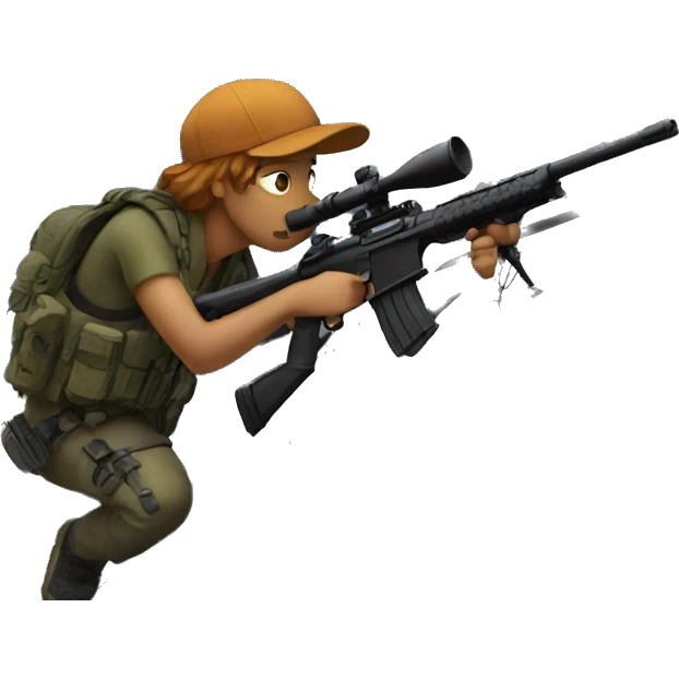 Sniper on a roof emoji