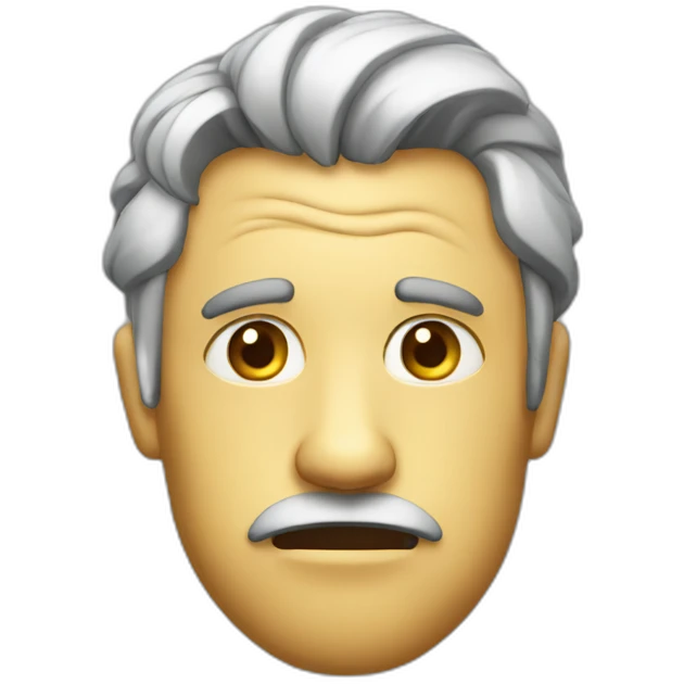 dumb looking thinking face emoji
