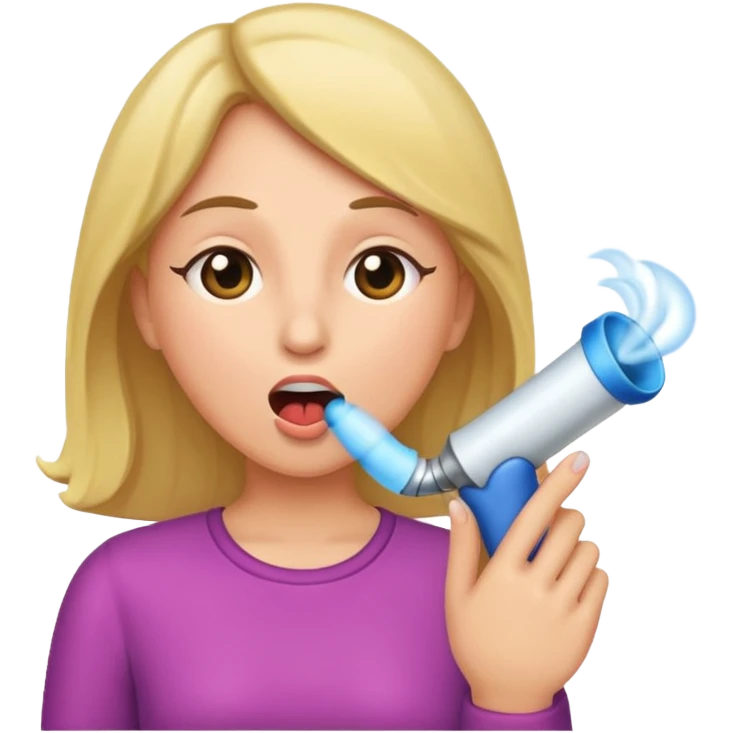 woman blowing penis emoji